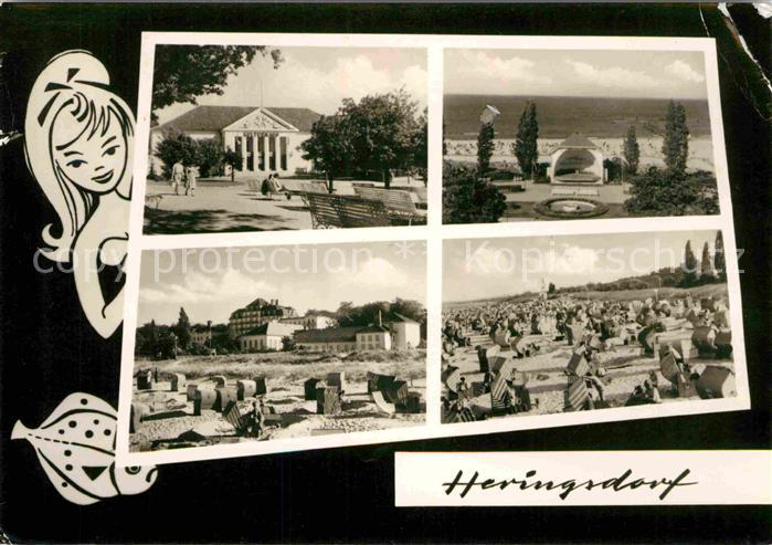 Heringsdorf Ostseebad Usedom Strand Kurhaus Konzertbuehne