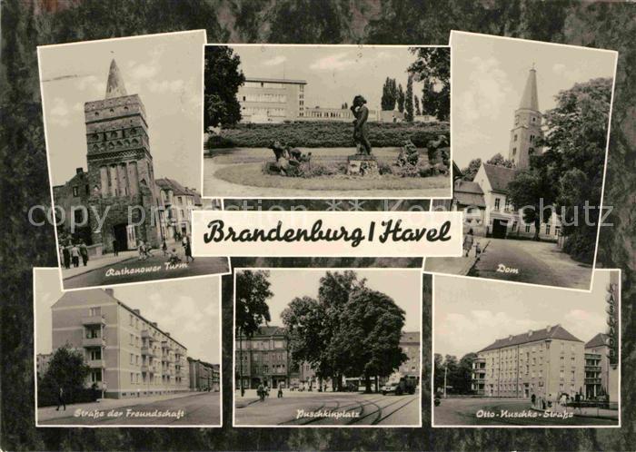 Brandenburg Havel Dom Rathenower Turm Puschkinplatz Otto-Nuschke-Strasse