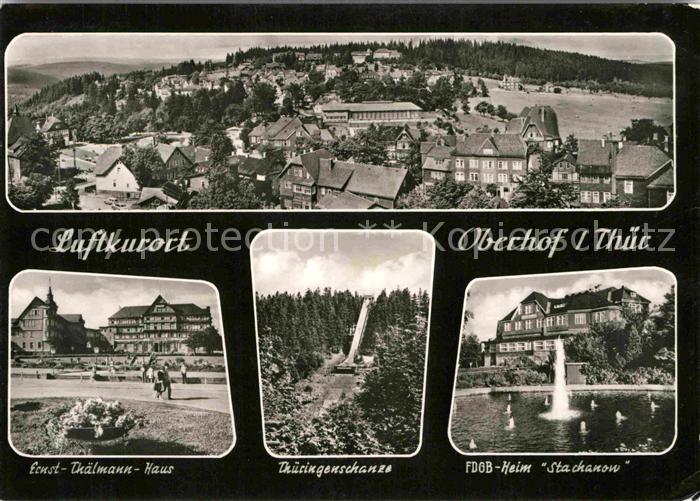 Oberhof Thueringen Ernst-Thaelmann-Haus Thueringenschanze FDGB-Heim Stachanow