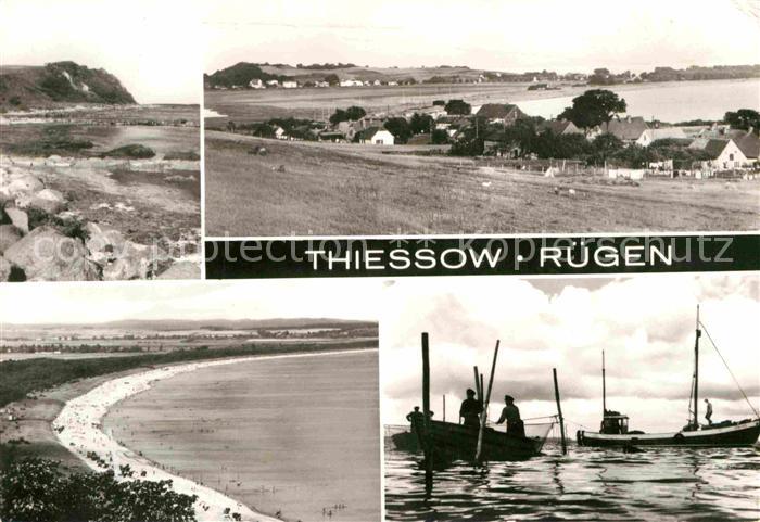 Thiessow Ostseebad Ruegen Strand Fischer