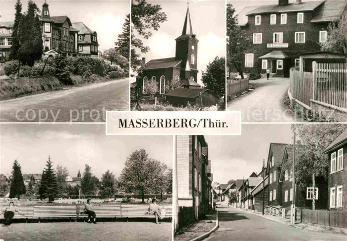 Masserberg Hotel Kurhaus Kirche Erholungsheim Schoene Aussicht Kurpark Ernst-Tha