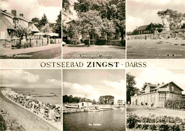 Zingst Ostseebad Darss Fischerklause FDGB Erholungsheim Rammin Duenenhaus am Str