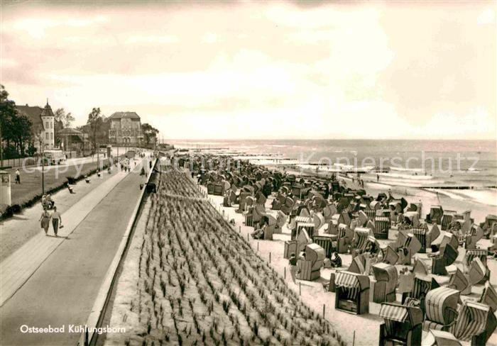 Kuehlungsborn Ostseebad Strand und Promenade