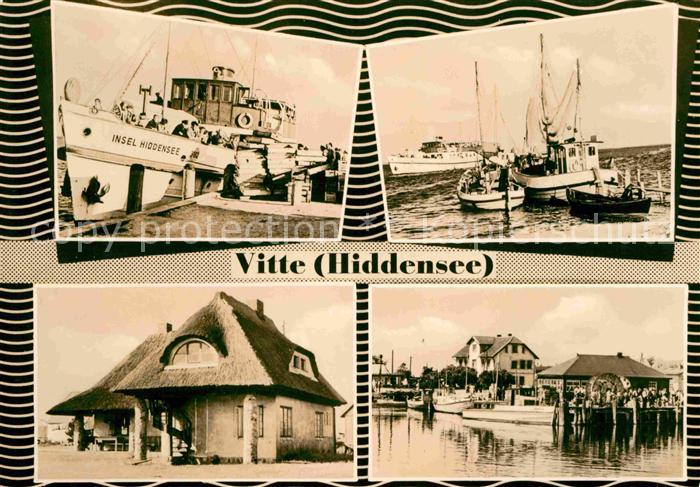 Vitte Hiddensee Hafen Fischerboote