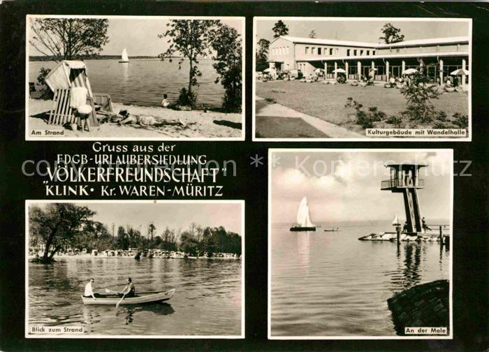 Klink Waren Urlaubersiedlung Voelkerfreundschaft Mole Strand