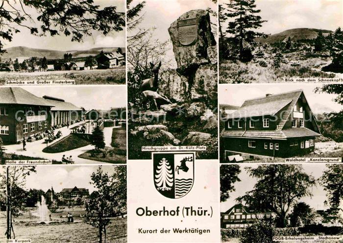 Oberhof Thueringen Schneekopf Waldhotel Kanzlersgrund Schmuecke und Grosser-Fins
