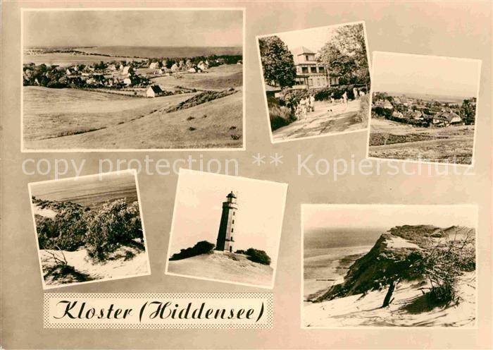 Kloster Hiddensee Strand Leuchtturm