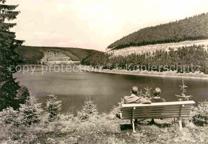 Luisenthal Ohrtalsperre Blick vom Boehlerbach