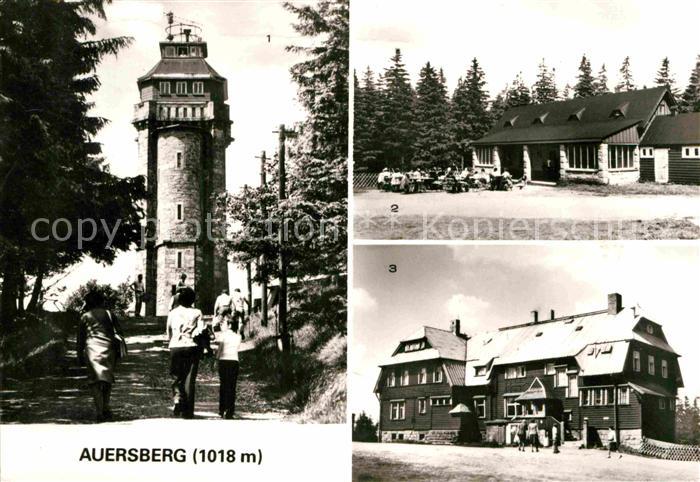 Auersberg Wildenthal Aussichtsturm Berghotel Auersberg Wismut Handel