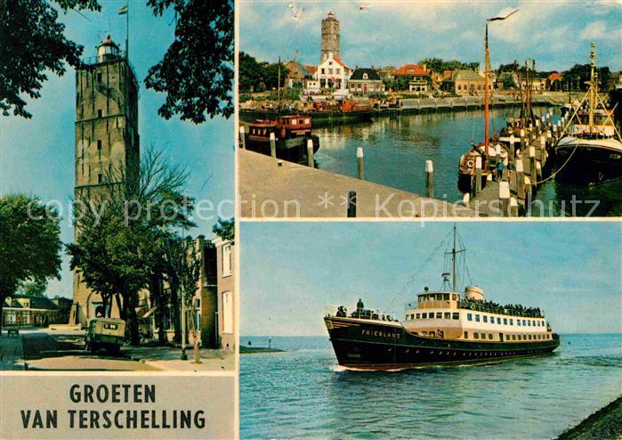 Terschelling Havengezicht Aankomst van de Friesland