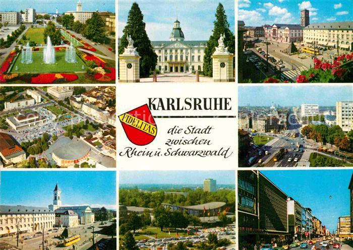 Karlsruhe Baden Fliegeraufnahmen Ortspartien