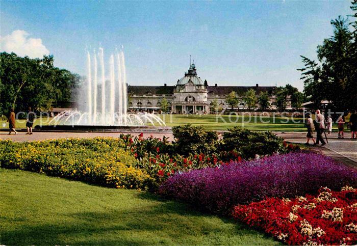 Bad Oeynhausen Kurhaus mit Kurpark und Leuchtfontaine