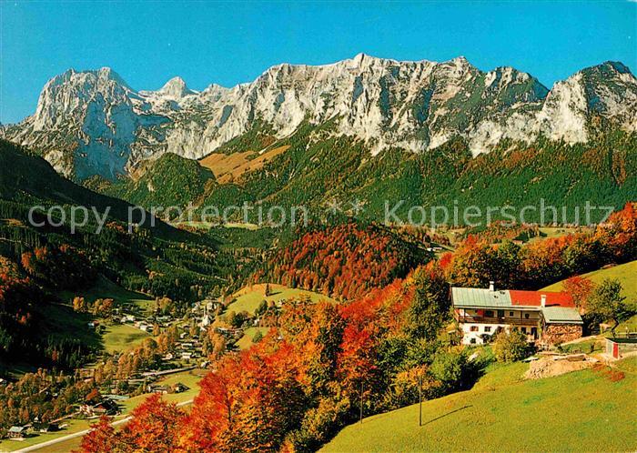 Ramsau Berchtesgaden Blick vom Soleleitungsweg mit Reiteralpe