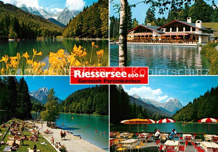 Riessersee Badestelle und Seeterrasse Garmisch Partenkirchen