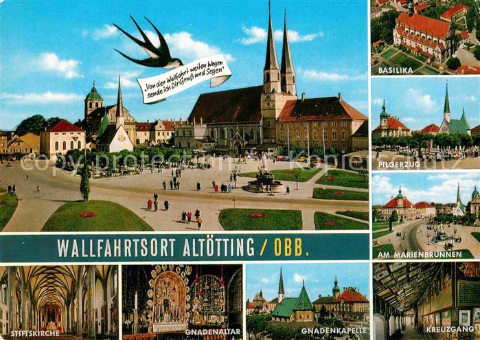 Altoetting Stiftskirche Basilika Pilgerzug Marienbrunnen Gnadenkapelle