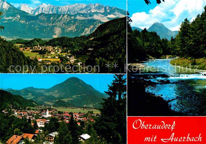 Oberaudorf Fliegeraufnahme Kaisergebirge Wildbarren Auerbach Bruennstein