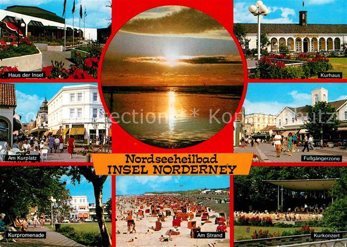 Norderney Nordseebad Kurhaus Kurplatz Kurpromenade Strand Kurkonzert
