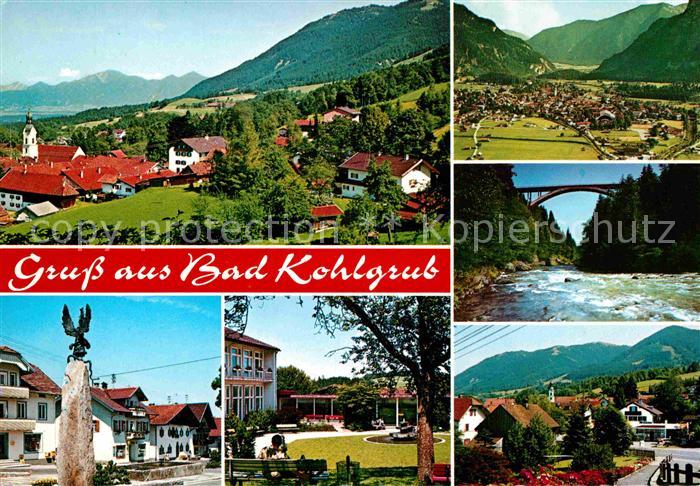 Bad Kohlgrub Fliegeraufnahme Flusspartie Bruecke