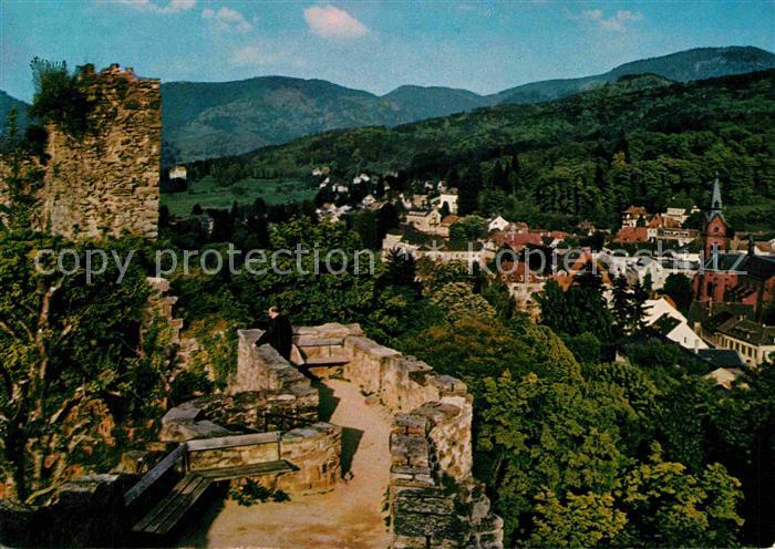 BADENWEILER BW Blick von Burgruine