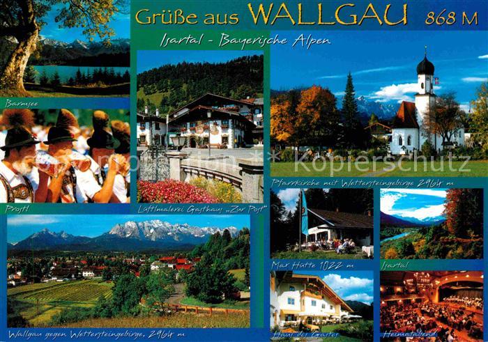 Wallgau Isartal Gasthaus zur Post Max-Huette