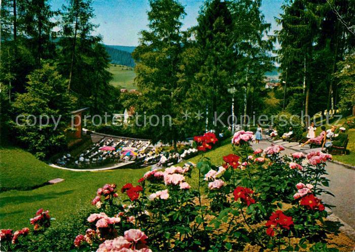 Baiersbronn Schwarzwald Kurpark mit Konzertpavillon