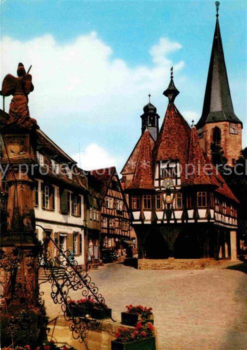 Michelstadt aeltestes Rathaus Deutschlands