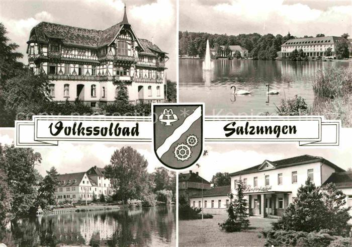 Bad Salzungen Kindersanatorium Charlottenhall Kurhaus Burgsee Hufeland Sanatoriu