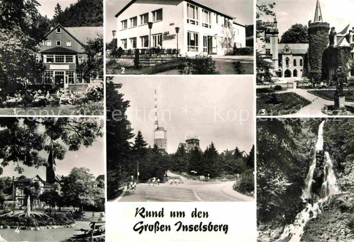 Tabarz Rund um den Inselsberg Massemuehle FDGB Erholungsheim Schloss Reinhardsbr