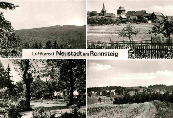 Neustadt Rennsteig Landschaftspanorama Reichseltal zur Haube Kurpark OT Kahlert
