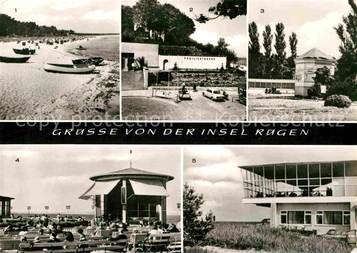 Insel Ruegen Thiessow Strand Sellin Freilichtbuehne Goehren Musikpavillon Binz K