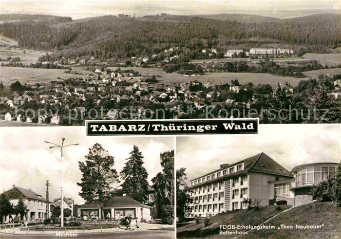 Tabarz Panorama Milchbar FDGB Erholungsheim Theo Neubauer Bettenhaus