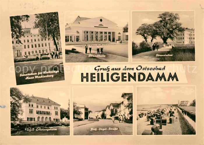 Heiligendamm Ostseebad Sanatorium Strandhalle Allee FDGB Erholungsheim Prof Voge