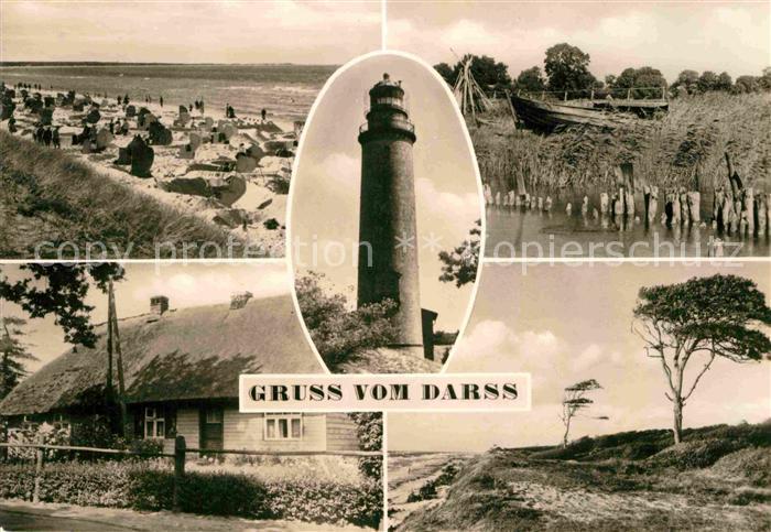 Darss Region Ostsee Strand Darsser Haus Leuchtturm Duenenlandschaft