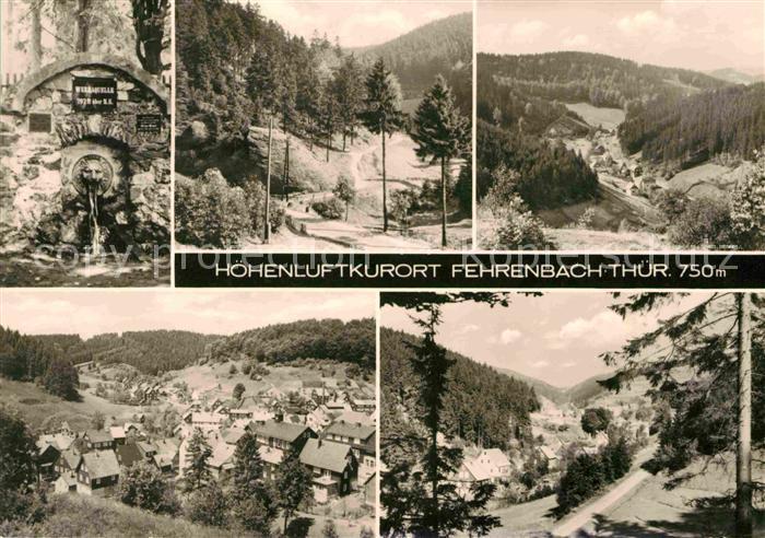 Fehrenbach Thueringer Wald Gesamtansicht Landschaftspanorama Werraquelle