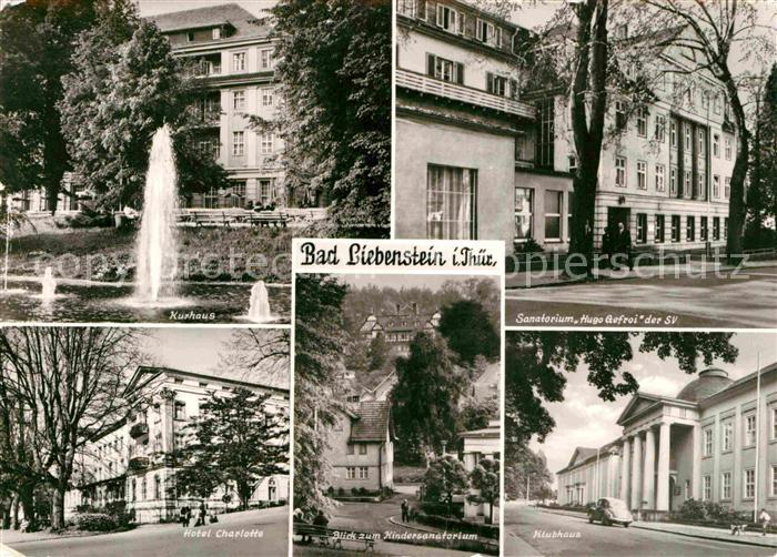 Bad Liebenstein Kurhaus Fontaene Sanatorium Klubhaus Hotel Charlotte