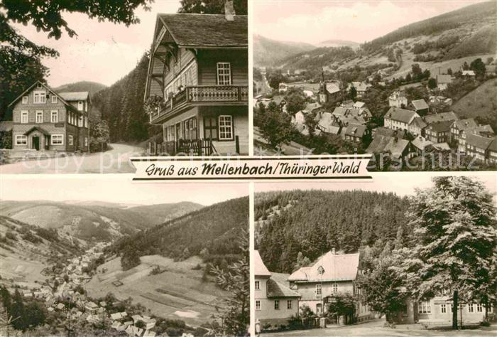 Mellenbach-Glasbach Teilansichten Landschaftspanorama