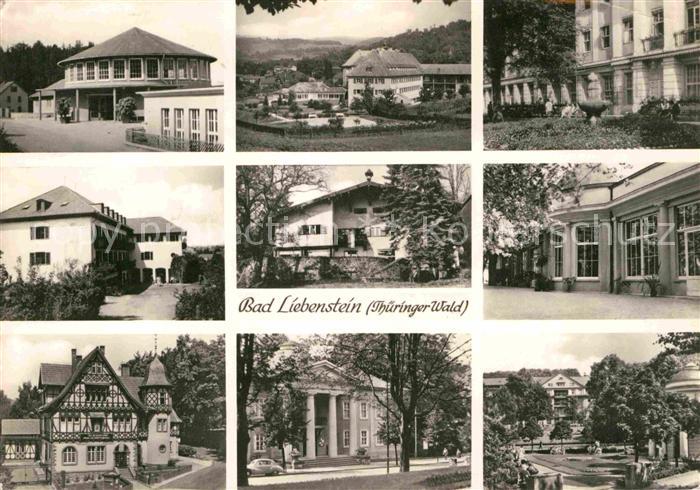 Bad Liebenstein Teilansichten Kurhaeuser Kurpark