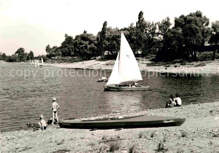 Talsperre Malter Strandbad Kanu Segeln