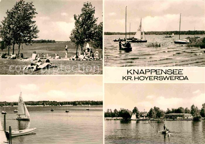 Knappensee Oberlausitz Badestrand Segeln