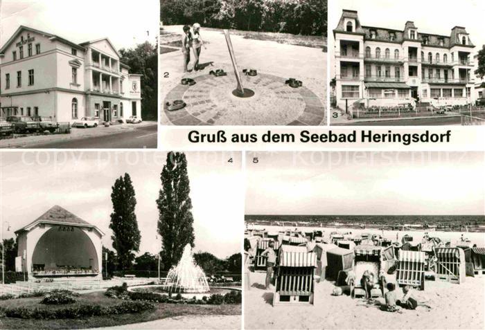 Heringsdorf Ostseebad Usedom Hotel Stadt Berlin Sonnenuhr FDGB Erholungsheim Kon