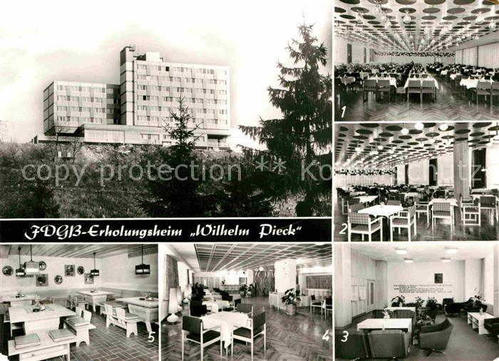 Finsterbergen FDGB Erholungsheim Wilhelm Pieck Speisesaal Restaurant Tanzbar