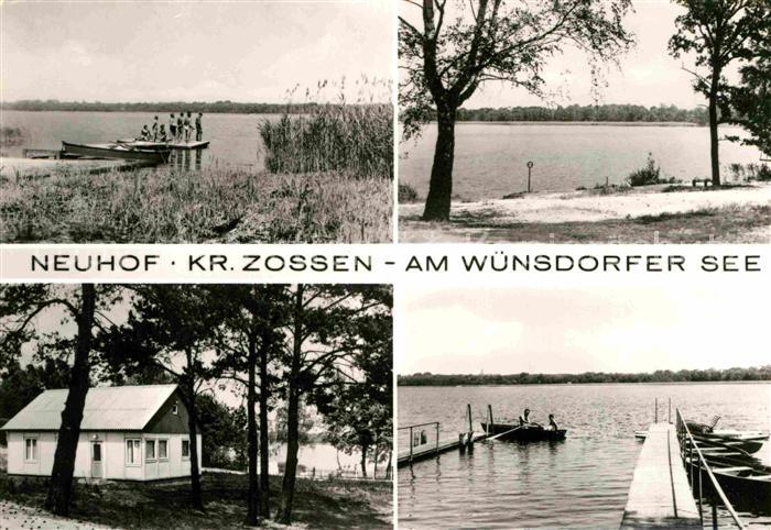 Neuhof Zossen Badestrand Wuensdorfer See Steg Bungalow