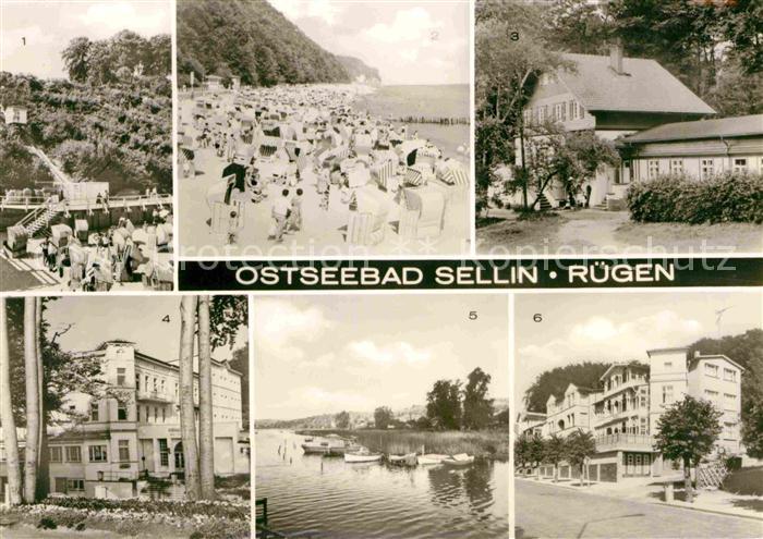 Sellin Ruegen Fahrstuhl zum Strand Krankenhaus Kurhaus Selliner See Muetterheim