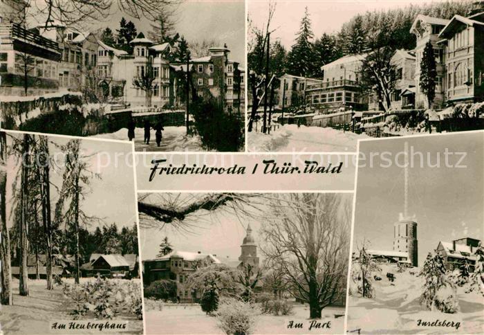 Friedrichroda Teilansichten Heuberghaus Park Inselsberg
