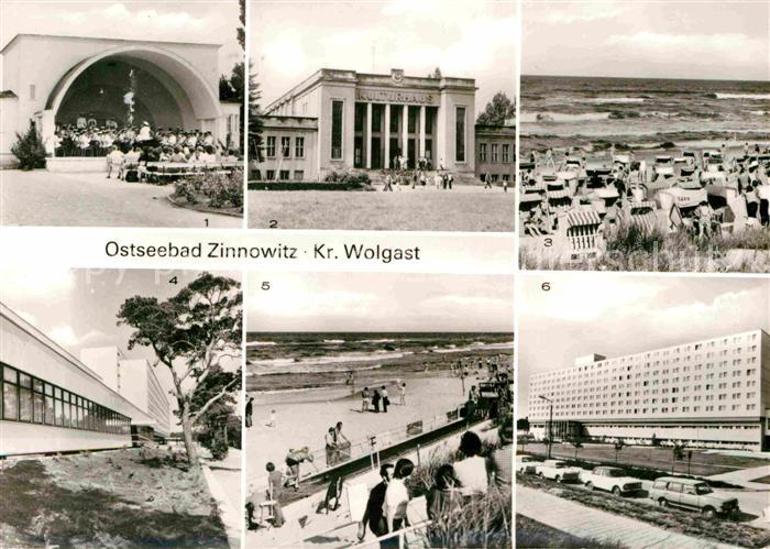 Zinnowitz Ostseebad Konzertpavillon Kulturhaus Strandleben IG Wismut Erholungshe