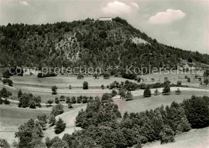 Saalfeld Saale Panorama Blick auf Konsum Gaststaette Kulmberghaus