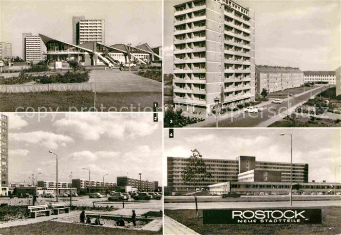 ROSTOCK  CITY Kosmos Gaststaette Kulturzentrum Luetten Klein Kaufhalle Reutersha