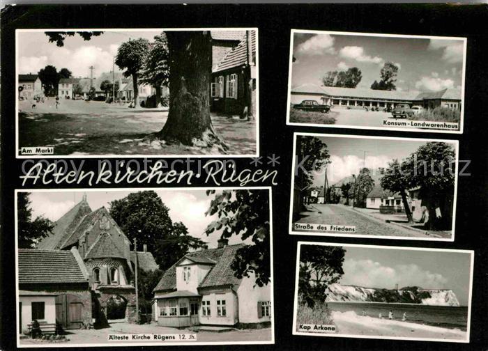 Altenkirchen Ruegen Marktplatz Konsum Landwarenhaus Strasse des Friedens Kap Ark