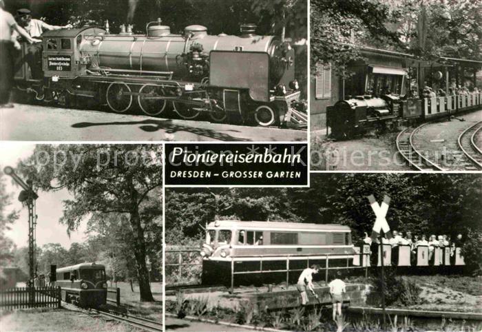 DRESDEN Elbe Pioniereisenbahn Grosser Garten