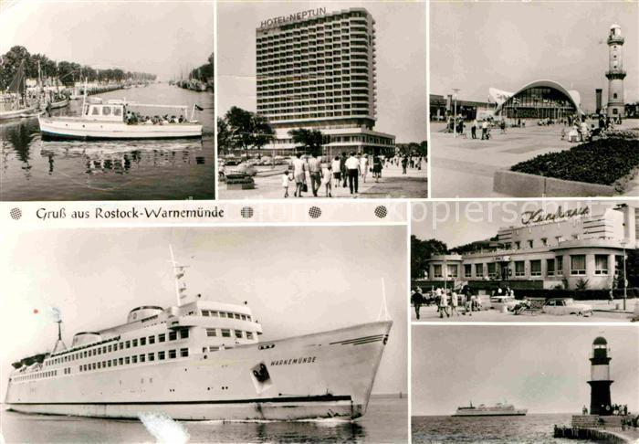 Warnemuende Ostseebad Alter Strom Hotel Neptun Leuchtturm Gaststaette Teepott Ku